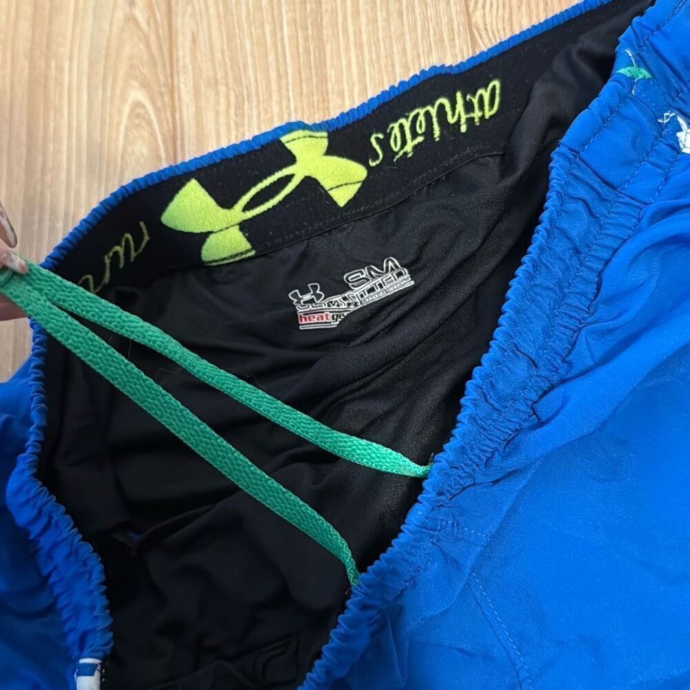 Under armour women’s athletic shorts size small blue and green - Picture 6 of 7